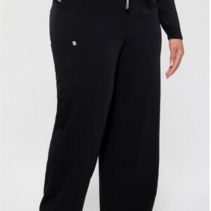 Fabletics Black Wide Leg Pants XXL Short